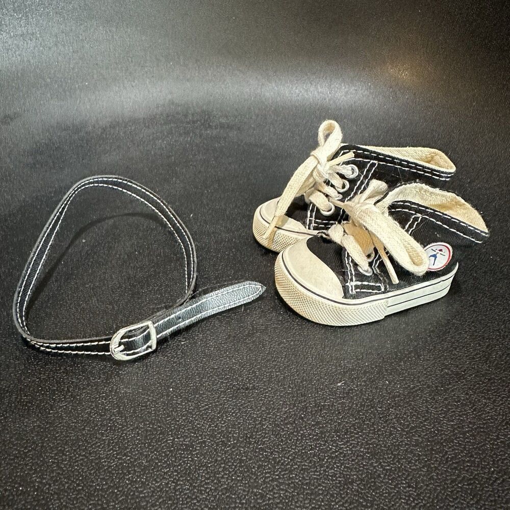 1990’s Vintage Pleasant Company American Girl of Today Doll Converse Shoes Belt